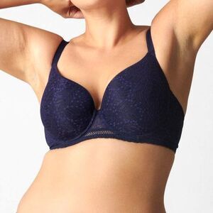 NWT Simone Perele 36D Bra Full Coverage Navy Blue 'Comete Moulded Underwire'